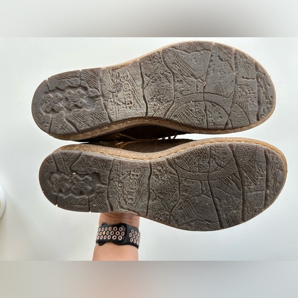 Born Thyra Rust Lace Up Moccasin Casual Shoe Suede Size 6 - Picture 7 of 8